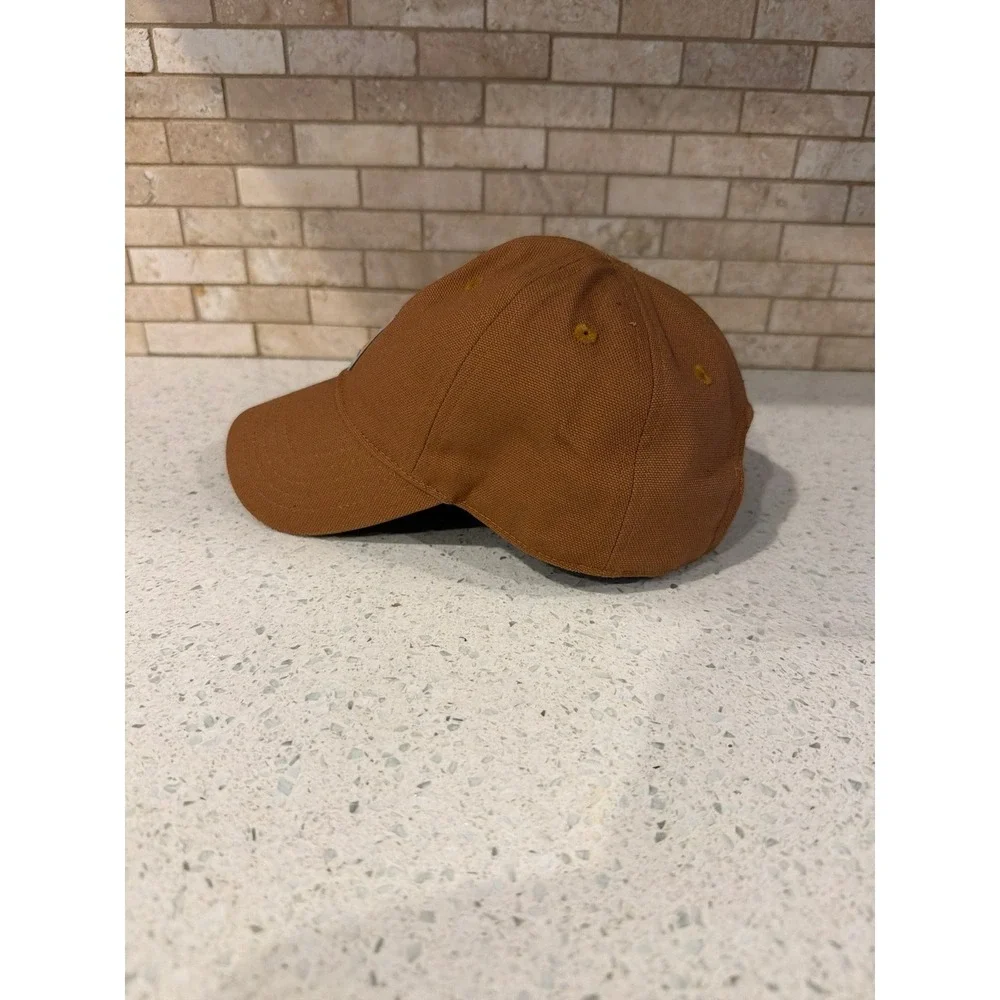 Carhartt Infant Brown Canvas Baseball Cap Hat Baby Toddler Logo Patch‎